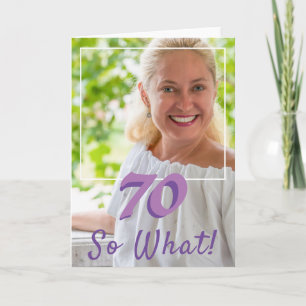 モチベーション 写真を追加 70歳の誕生日 カード