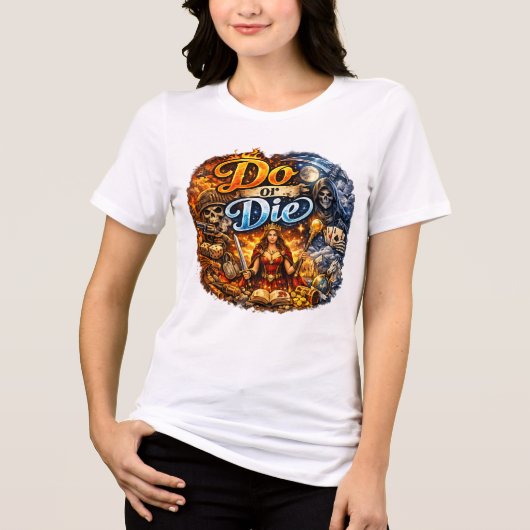 モチベーション 女性用 白 Tシャツ (正面)