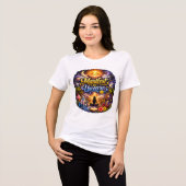モチベーション 女性用 白Tシャツ トライブレンドＴシャツ (正面全面)