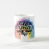 モチベーション、引用文、インスピレーション コーヒーマグカップ (中央)