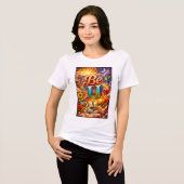 モチベーション 白 Tシャツ (正面全面)