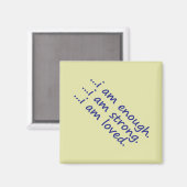 モチベーションDk Blue Enough Strong Laved Topography マグネット (正面/裏面)