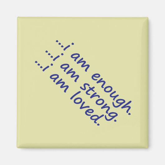 モチベーションDk Blue Enough Strong Laved Topography マグネット (正面)