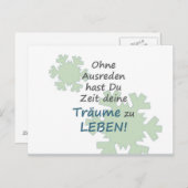 モチベーションskarte mit tolen Spruch ポストカード (正面/裏面)