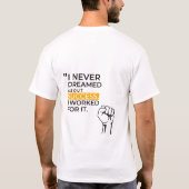 モチベーションTシャツ ギフト 誕生日 Tシャツ (裏面)