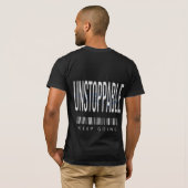 モチベーションTシャツ | 努力 集中 大きな夢 Tシャツ (裏面フル)