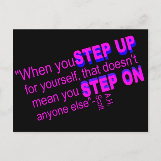 モチベーター、フォワード思想家はがき ポストカード (正面)