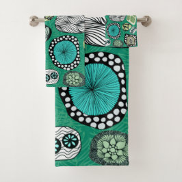 モチモダンーフラワータオルセット バスタオルセット