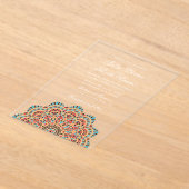 モチモダン芸術的ースタイルマ結婚ダラ アクリル招待状 (レイダウン)