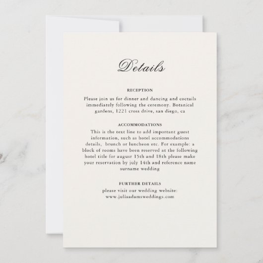 モチモダン芸術的ースタイルマ結婚ダラ 招待状 (裏面)