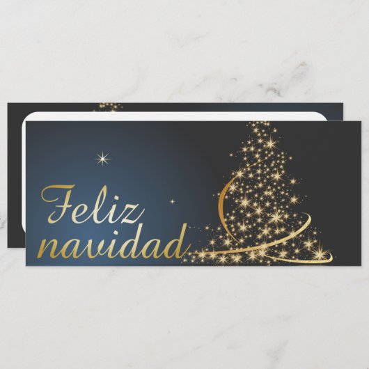 モチモナビデニョアズールコンドラドアルボルドナヴィダド。 (正面/裏面)