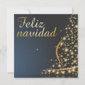 モチモナビデニョアズールコンドラドアルボルドナヴィダド。 招待状 (正面)