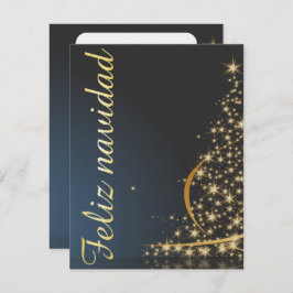 モチモナビデニョアズールコンドラドアルボルドナヴィダド。 招待状