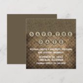 モチャスチームパンク鍵保存日付招待状 招待状 (正面/裏面)