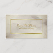 モチャタウペ抽象芸術水彩画&金ゴールドQRコード 名刺 (正面)