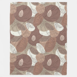 モチャハイビスカスボタニカル調和ラージ フリースブランケット