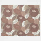 モチャハイビスカスボタニカル調和ラージ フリースブランケット (正面(横))