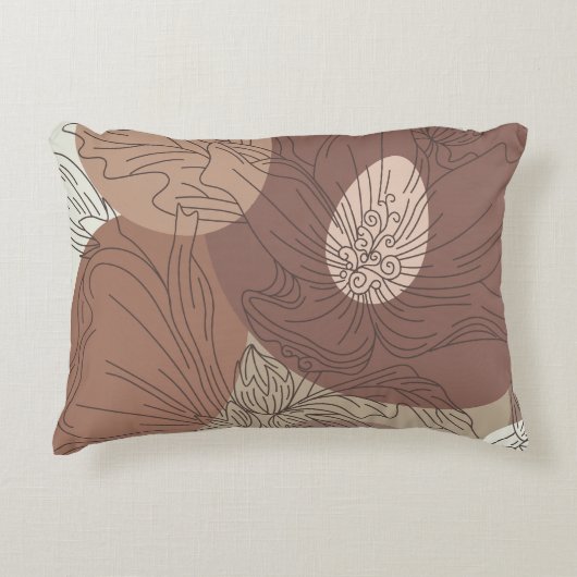 モチャハイビスカスボタニカル調和 アクセントクッション (正面)