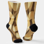 モチャブラウンとタン熱狂するソックス ソックス (傾斜あり)