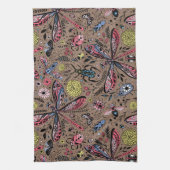 モチャブラウンのブクブクブク キッチンタオル (縦)