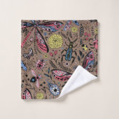 モチャブラウンのブクブクブク バスタオルセット (ウォッシュタオル)