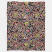 モチャブラウンのブクブクブク フリースブランケット (正面)