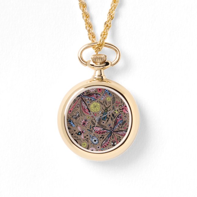 モチャブラウンのブクブクブク 腕時計 (正面)