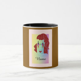 モチャブラウングレアのパーソナライズおもしろい マグカップ