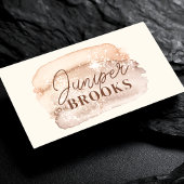 モチャブラウンソーシャルメディアQRコードグリッター 名刺