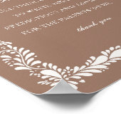 モチャブラウンタラベラタイルアドバイスベビーゲーム ポスター (角)