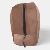 モチャブラウン幾何学的メッシュパターンモノグラム ドップキット (右)