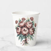 モチャブラウン開花結婚ズ 紙コップ (裏面)