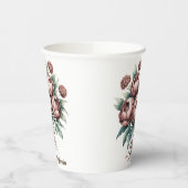 モチャブラウン開花結婚ズ 紙コップ (左)