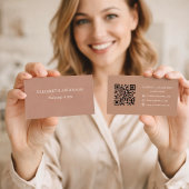 モチャブラウンqrコード 名刺