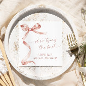 モチャボウ彼女は結び目ブライダルシャワー スタンダードカクテルナプキン