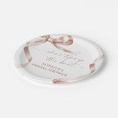 モチャボウ彼女は結び目ブライダルシャワー ペーパープレート (アングル)