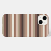 モチャムースとアクセント水平ストライプパターン Case-Mate iPhoneケース (裏面 (横))