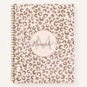 モチャムースとクリームタンヒョウ柄 ノートブック (正面)
