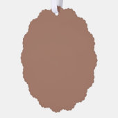 モチャムーストレンディーエレガントカ無地のラー オーナメントカード (左)