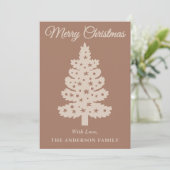 モチャムース手書きスクリプトクリスマスツリー シーズンカード (スタンド正面)