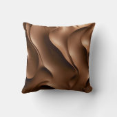 モチャムース抽象芸術クリーミーな波の描写 クッション (裏面)