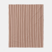 モチャムース抽象芸術手描きドードル線(5) フリースブランケット (正面)