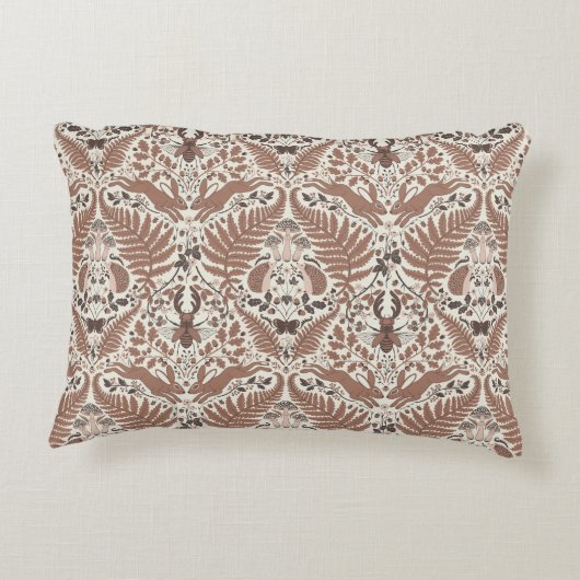 モチャムース森林/森林動物と植物 アクセントクッション (裏面)