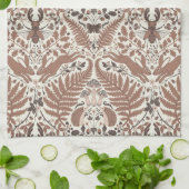 モチャムース森林/森林動物と植物 キッチンタオル (折り畳み)