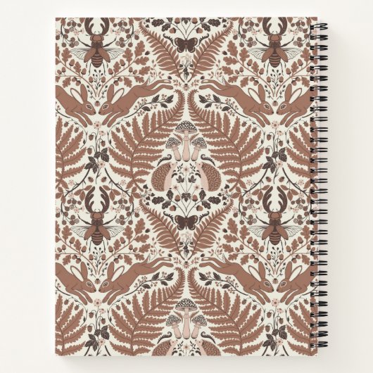 モチャムース森林/森林動物と植物 ノートブック (裏面)