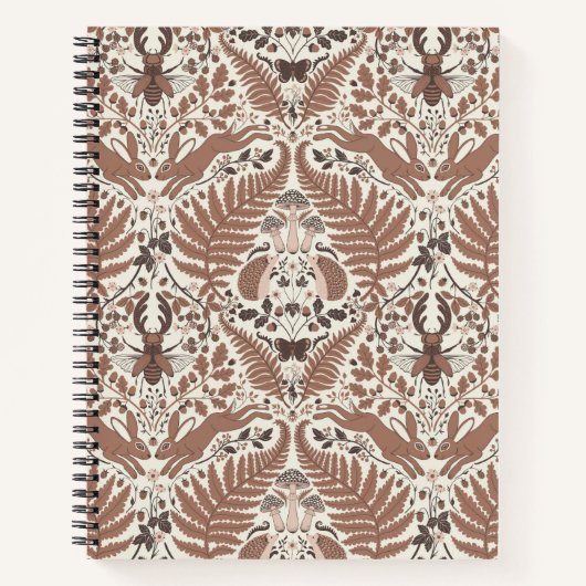 モチャムース森林/森林動物と植物 ノートブック (正面)