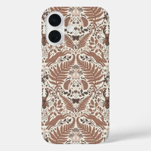 モチャムース森林/森林動物と植物 Case-Mate iPhoneケース (裏面)