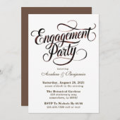 モチャムース水の色書の婚約パーティ 招待状 (正面/裏面)