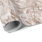 モチャムース熱帯鳥とパーム離れ ラッピングペーパー (ロールコーナー)