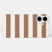 モチャムース色クリーミー白ストライプ2025傾向 Case-Mate iPhoneケース (裏面 (横))